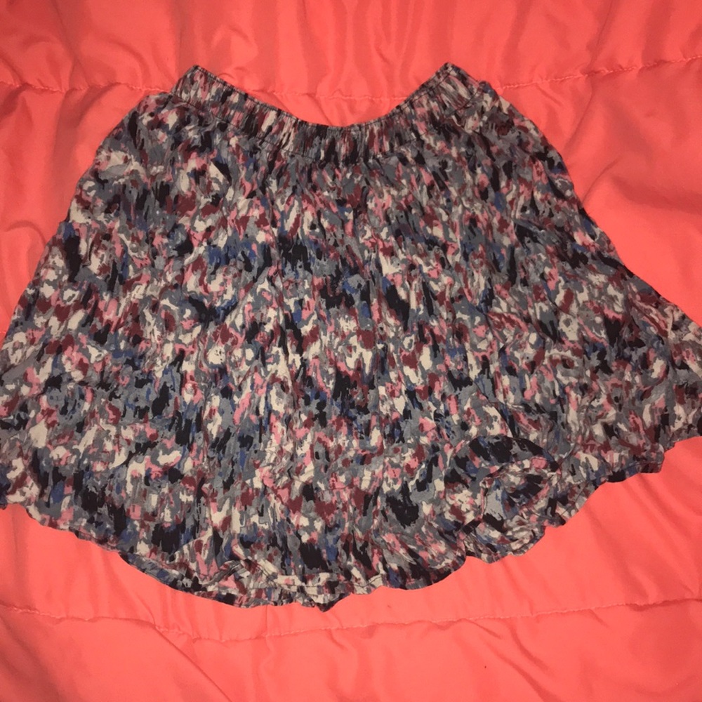 Watercolor flowy skirt
